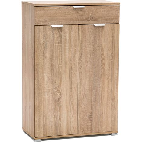 MOBILETTO CON 2 ANTE E CASSETTO NATURALE 75 X 38 X H112 CM (1/4)