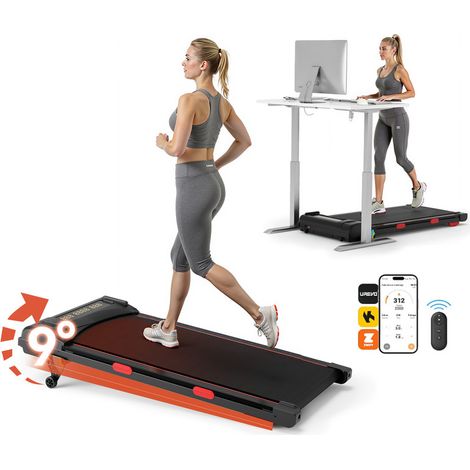 Tapis de marche pour bureau à domicile, vitesse 1-6 km/h, écran LED, application et télécommande (1/5)