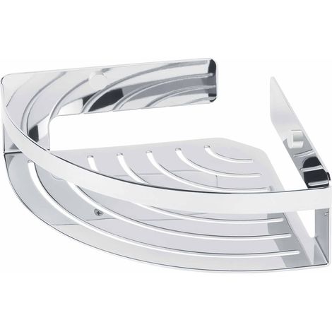 Tiger Cestello Doccia Angolare, Acciaio Inox, Cromato, Grande