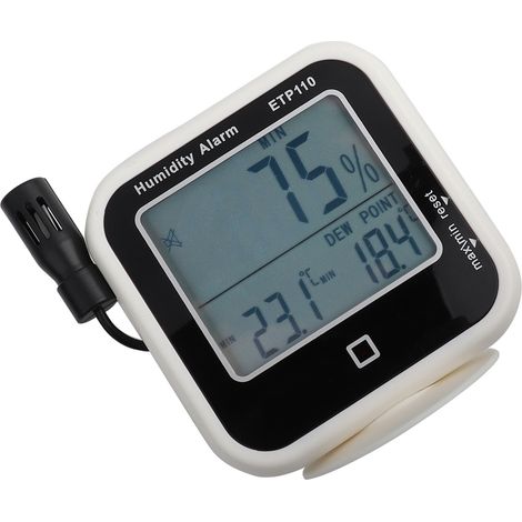 Thermomètre Hygromètre Numérique ETP110 Mesure Humidité et Point de Rosée pour Maison ou Laboratoire (1/5)