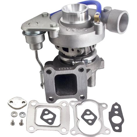 Turbocompressore, compatibile con motori 2L-T, raffreddato ad acqua e olio, tipo a cuscinetti, fino a 88 CV, dimensioni 25x24x28 cm (1/5)