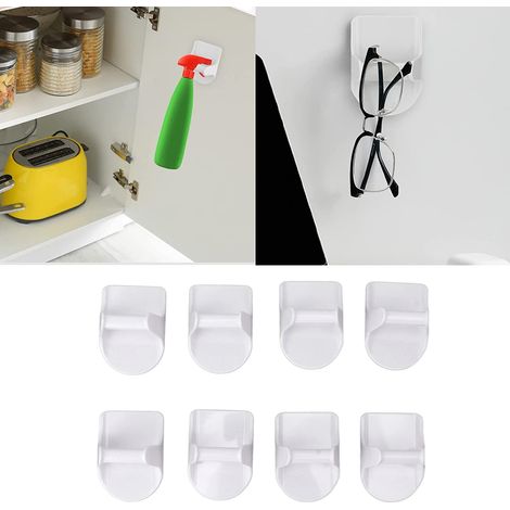 Set mit 8 selbstklebenden Wandhalterungen für Sprühflaschen zur Befestigung in Schränken, um den Stauraum optimal zu nutzen. (1/5)