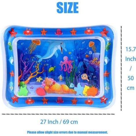 Tapis de jeu aquatique - MARQUE - Modèle - PVC sans BPA - Tapis gonflable - Pour chats et enfants (1/4)