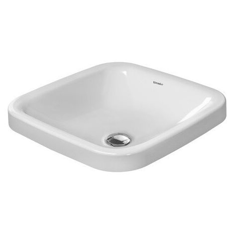 DURAVIT DURASTYLE lavabo empotrado sin plataforma para grifo rebosadero 430x430mm sin orificio para grifería blanco