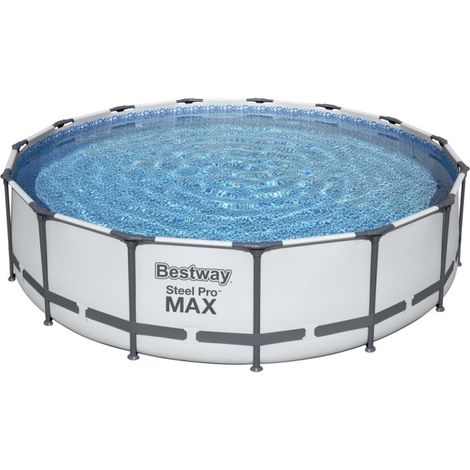 Bestway Steel Swimmingpool Pro Max mit Kartuschenfilterung und Stufen 4,57 x 1,07 m 56488 (1/5)