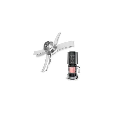 Lame de rechange en acier inoxydable compatible avec les sorbetières Ninja Creami NC300, pièces de mélange pour Ninja NC299AMZ, NC301, CN305A, CN301CO