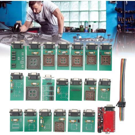 Kit complet UPA USB V2014 pour petite carte V1.3, programmateur ECU automobile avec ensemble d'adaptateurs complet.