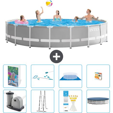 Prism Frame Pool Rund - 549x122 cm - 9-teilig S647