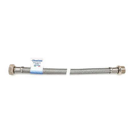 FLESSIBILE INOX MODELLO NORMALE  CM. 30- FF 1/2 x 3/8- DH- pezzi 10
