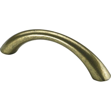 Hettich Möbelgriff  vermessingt/brüniert 10 x 79 x 23 mm - 1 Stück Möbelgriff