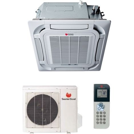 Hermann Saunier Duval 4-Wege-Kassetten-Inverter-Klimagerät VivAir SDH19 34000 BTU SDH 19-100 IKN R-32 Serie - Neu