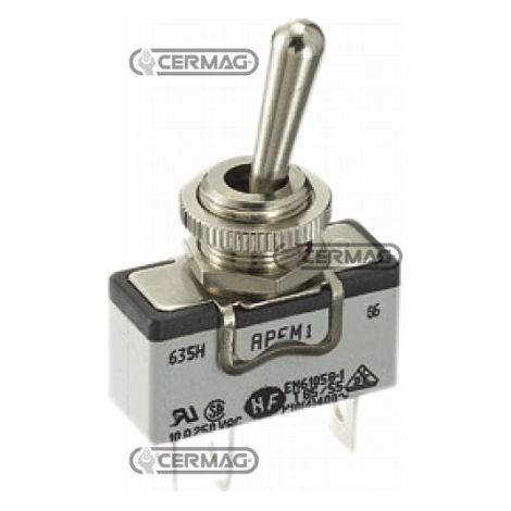 Interruptor basculante unipolar con 2 conexiones rápidas OFF-ON 250V 15A 35921