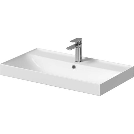 kielle Arkas I - lavabo, 81x46 cm, avec trop-plein,1 trou pour robinetterie, blanc 30611800 (1/3)