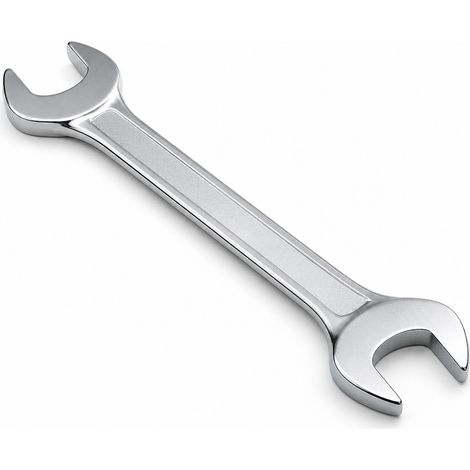 Manual double open-ended spanner 19 x 22 mm steel 20 cm (1/5)