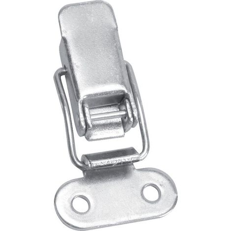 Fermeture à leviers et crochets non réglables acier zingué blanc 16 x 32,5 x 6 mm - MONIN