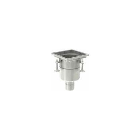 Siphon de sol 218 DN 100 m. GV 1.4301/Détection. Monobloc 300x300, FHD