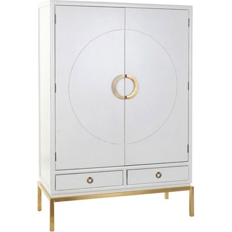 Mueble de cocina - DEKODONIA - 120 x 50 x 175 cm - Metal lacado - 1 cajón - Estilo moderno (1/5)