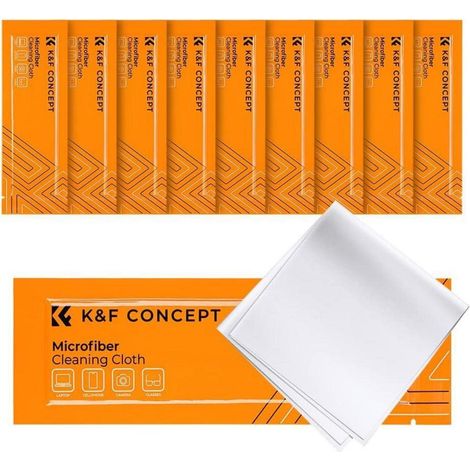 10x K&F Concept Mikrofaser Reinigungstücher Kamera Objektiv Brille Display (1/5)