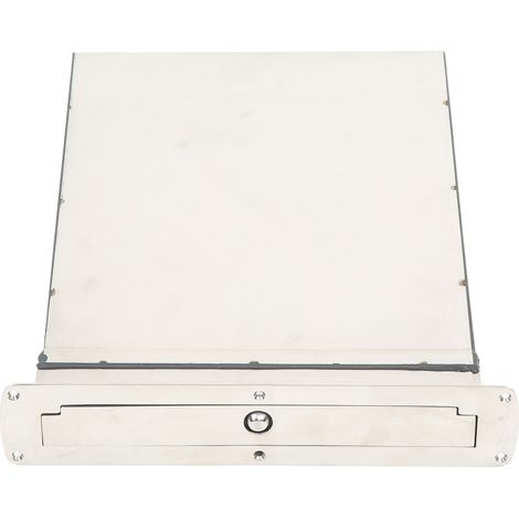 Échelle de bateau pliable 3 marches, télescopique réglable en acier inoxydable 316, escamotable avec coffre caché, fixation arrière, échelle de ponton (1/5)