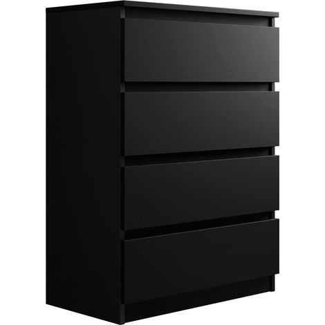 Cómoda Comfivo Structor I, Negro, Con cajones, Número de cajones: 4, 100x70x40cm (1/5)