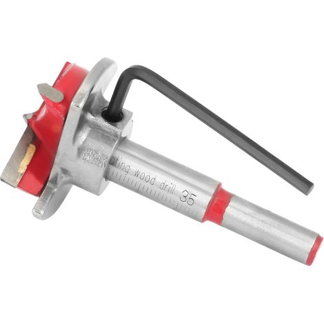 Foret à aléser pour bois de 35 mm, outil pour trous ouverts, foret de positionnement réglable pour le travail du bois