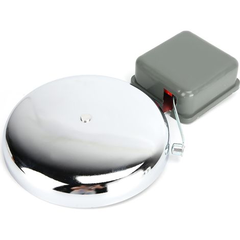 Sonnette électrique 250 mm (10 pouces) en acier inoxydable, 220 V, idéale pour les écoles, les usines et les agences. (1/5)