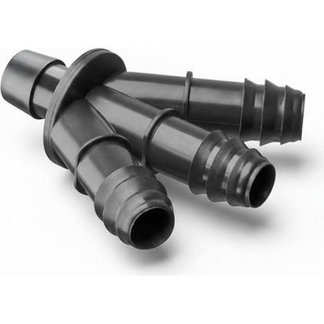 Raccord cannelé Y 3 voies Ø16mm