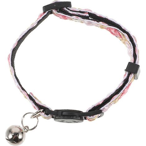 Collar para gatos con cascabel, diseño étnico, para mascotas, ajustable. (1/5)
