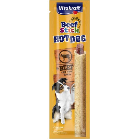 Vitakraft Beef Stick Hot Dog - Dolcetti Beef Dog - Confezione da 1 x 30 g