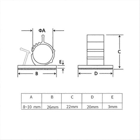 100 selbstklebende Kabelclips, verstellbare Drahtclips, Kabelorganisator, selbstklebende Kabelbinder, 100er-Packung, für den Heimgebrauch (1/5)