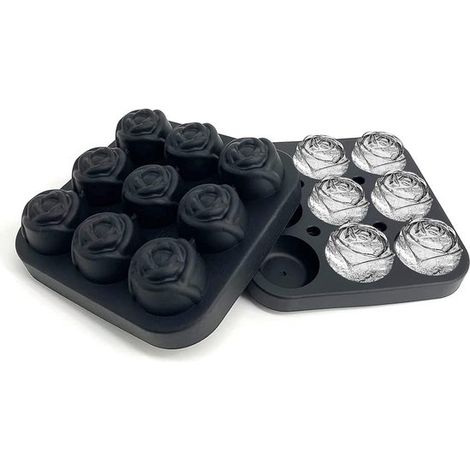 Silikon-Eiscremekugelform in Rosenform 6 Eiscremekugeln, leicht zu lösen & lebensmittelecht (1/5)