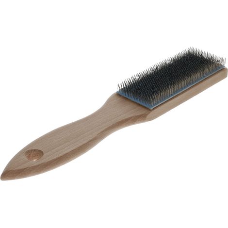 Osborn Feilenbürste 110x40mm Stahldrahtbürste, Drahtbürste mit Holzgriff für Feilen, Stahldraht/Holz (1/5)