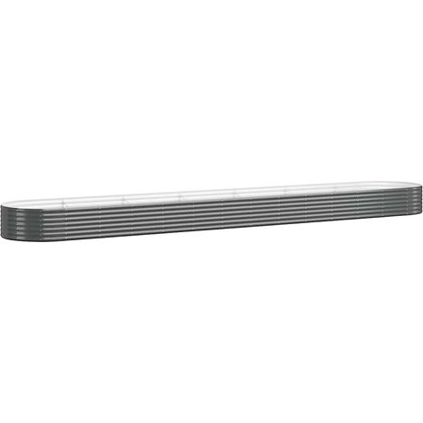 Maison Exclusive - Hochbeet Verzinkter Stahl 544x100x36 cm Anthra (1/5)