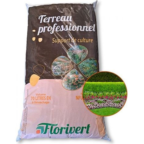 Terreau complet prêt à l'emploi Flori Fleurissement PAE 70L, idéal pour pots et balcon - Florivert NEG01617 (1/3)