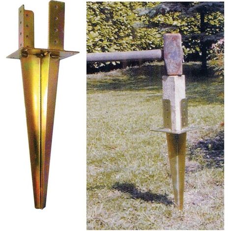 Plaques de support au sol pour poutres Trave 70x70 mm.