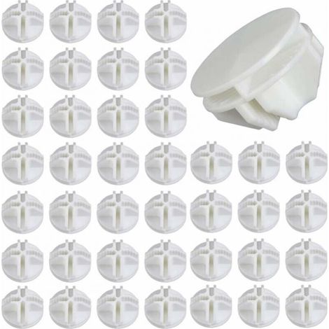 40pcs Wire Cube ABS Plastic Connector White Storage Cube Connector Storage Cabinet Connector Storage Cabinet Connector Modular Wire Cube Grid Cube for Shelf Storage Locker (1/5)