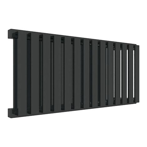 Scaldasalviette ad acqua calda nero 530mm di altezza e 375mm di larghezza - 294 Watt - NEM530/375YPN