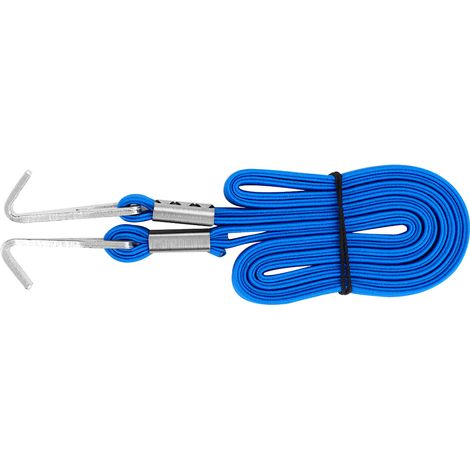 Sangle élastique extensible DUUTI avec crochets pour vélo et équipement extérieur (Bleu) (1/5)