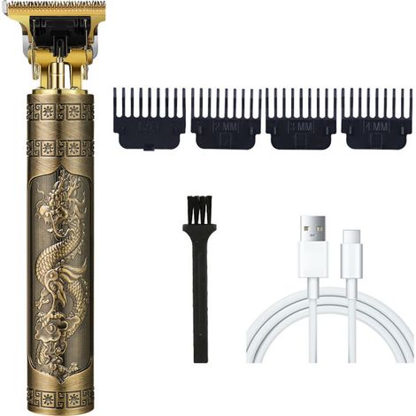 Tondeuse à cheveux électrique, lame en acier inoxydable tranchante, coupe-cheveux lavable, tondeuse de coiffure professionnelle pour homme. (1/5)