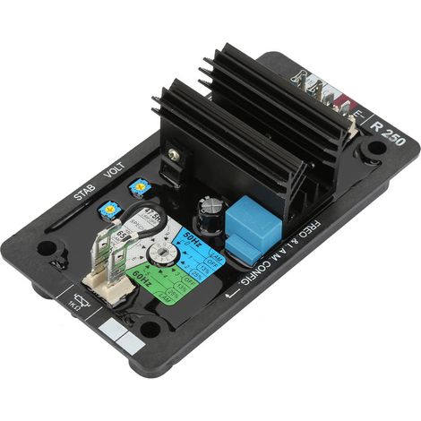 Régulateur de tension, régulateur automatique Avr durable avec fusible 8A pour la connexion d'une tondeuse à distance, vibrations et environnements difficiles