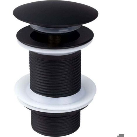 Bonde universelle, bonde lavabo sans trop-plein noir, bonde bonde lavabo bonde bonde lavabo bonde pop up pour lavabo vasque (1/5)