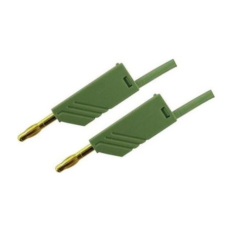 Hirschmann Test & Measurement MLN 200/2,5 GN Cavo di misura Spina a banana 4 mm Spina a banana 4 mm 2.00 m Verde 1 pz.