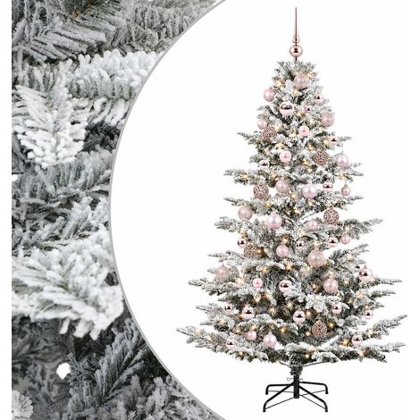Árbol de Navidad artificial con bolas 240 cm 300 LED vidaXL (1/5)