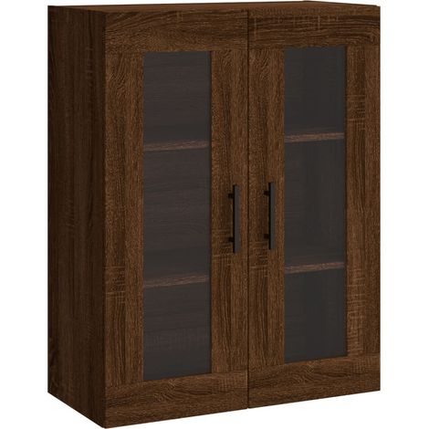 Buffet,Bahut,Armoire murale chêne marron 69,5x34x90 cm CFW34027 (1/5)