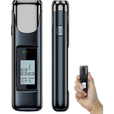 Ethylotest Electronique Rechargeable,Portable Ethylotest Homologué,Professionnel Alcootest avec Affichage LCD Numériqu,Test D'Alcoolémie Précis, Idéal pour Contrôle Routier, Sécurité et Prévention-Kar (1/5)