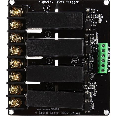 Scheda relè a stato solido, modulo relè a stato solido a 4 canali da 380 V 8 A, modulo relè regolatore di commutazione SSR