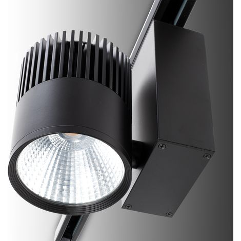 Foco de Carril LED  30W 2700Lm CRI90 4200ºK Trifásico UGR17 50.000H [JW-TR30W-BLACK-W]