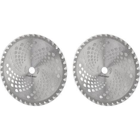 2 Stück Rasentrimmer-Messerköpfe aus legiertem Stahl, 25 cm (10 Zoll), präziser Schnitt, einfache Montage, langlebige Ersatzteile für Rasentrimmer, 40T (1/5)