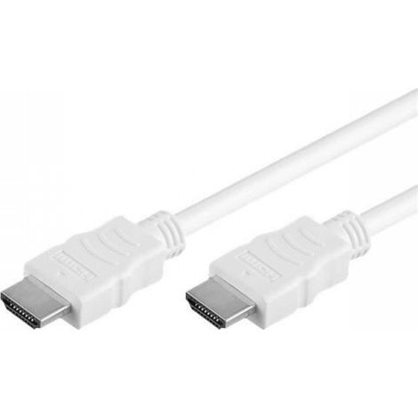 Câble HDMI - Haute Vitesse Avec Ethernet - 1 M - Blindé - Blanc
