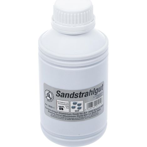 Sable corindon 60 pour sablage – Abrasif oxyde d'alumine – Élimine rouille et salissures – Réutilisable avec pistolet pneumatique